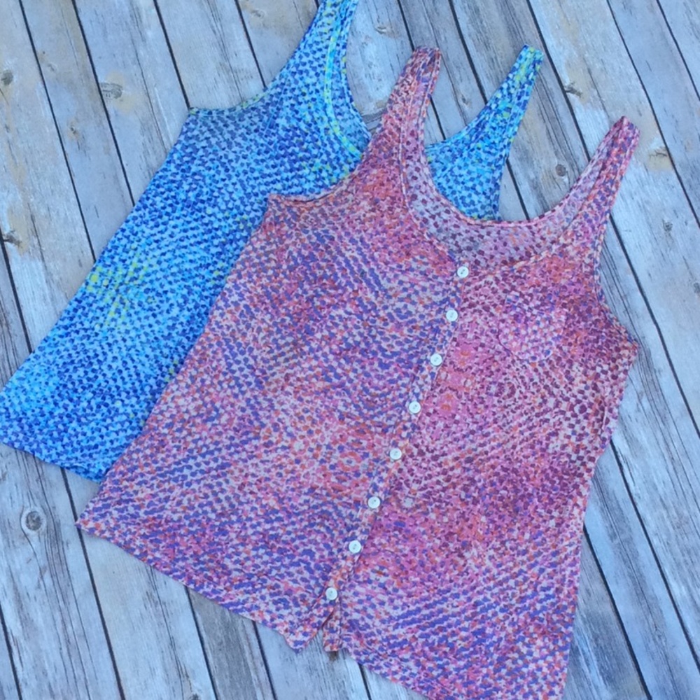 $5 SALE  ☀ Distorted Checkered Tanks - 2 pack E2